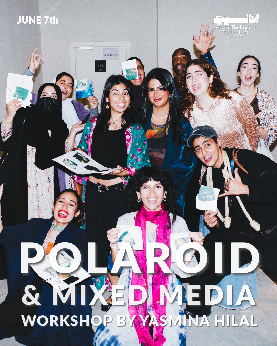 Polaroid Emulsion Lift & Mixed Media Workshop with Yasmina Hilal