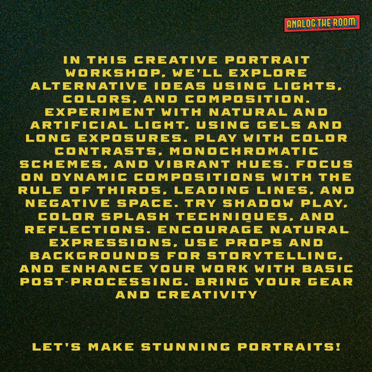 Creative Portrait - Workshop