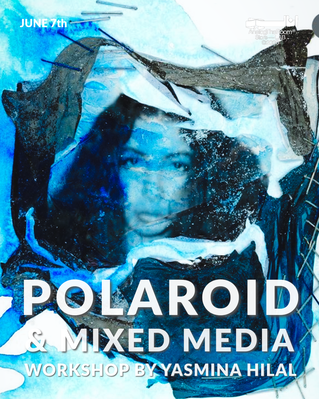 Polaroid Emulsion Lift & Mixed Media Workshop with Yasmina Hilal