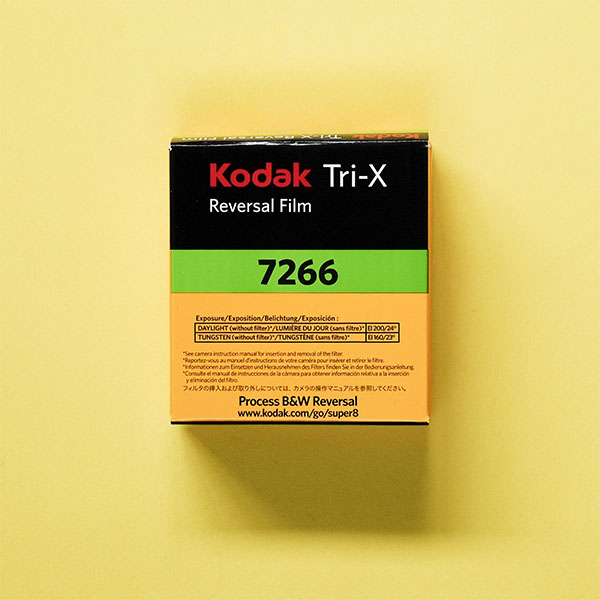 Kodak Tri-X - Black and White Reversal Super 8 Film