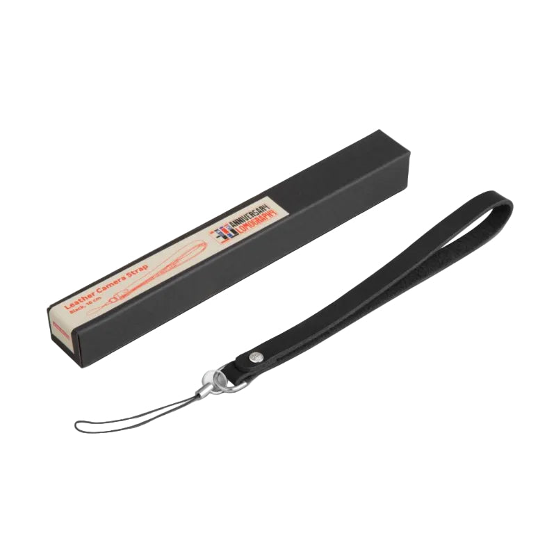 Black Leather Wrist Strap